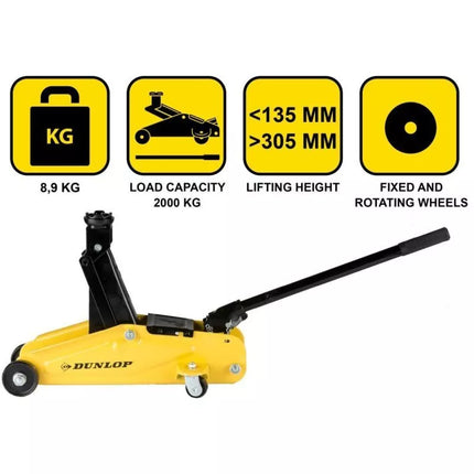 CAR JACK HYDRAULIC JACK FROG DUNLOP 2000KG