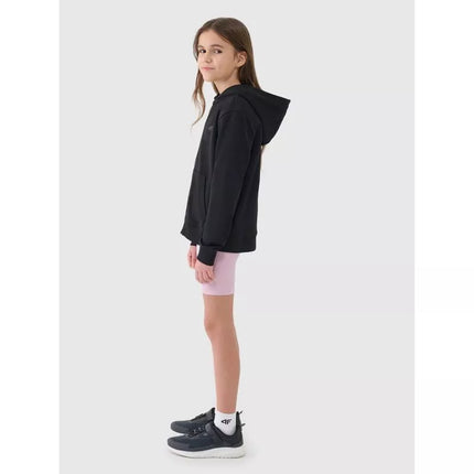 Girls' sweatshirt with a zipper and hood 4F 4FJWSS25TSWSF1706-20S
