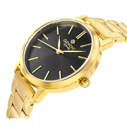 Giewont Sapphire Gold Black Women's Watch GW2360-B3