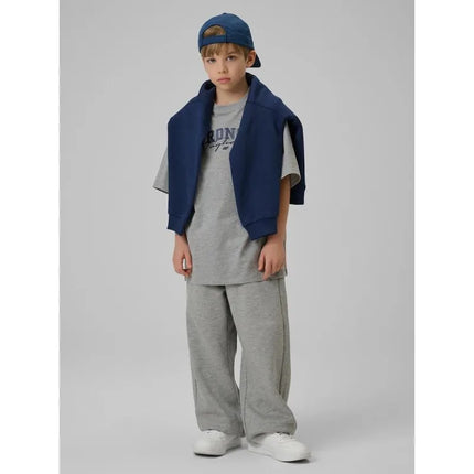 Boy's loose T-shirt with print 4F 4FJRSS26TTSHM3465-27M