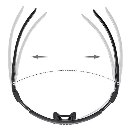 Rockbros Photochromic Cycling Glasses with UV Protection and Corrective Insert - White