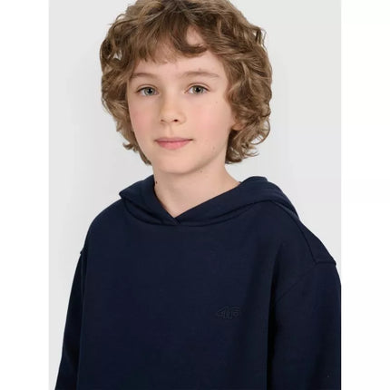 Boy's sweatshirt with hood, open, 4F 4FJRMM00TSWSM2482-31S