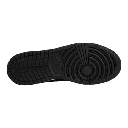Air Jordan 1 Mid Junior (GS) Basketball Shoe Black/Metallic Gold - DQ8423-071
