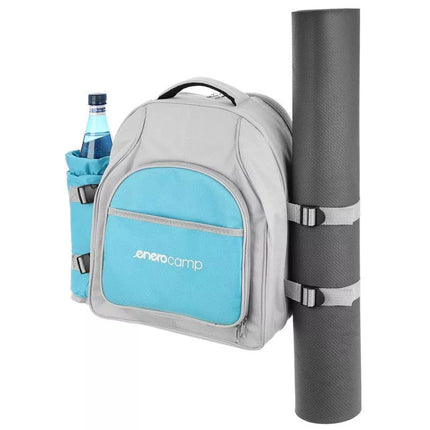 THERMAL PICNIC BACKPACK BLUE AND GREY 25L ENERO CAMP
