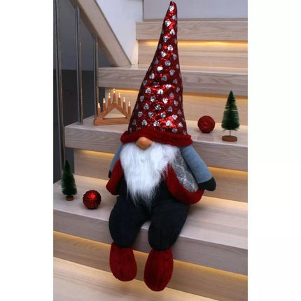Miegantis sėdintis Kalėdų Senelis, 92 cm