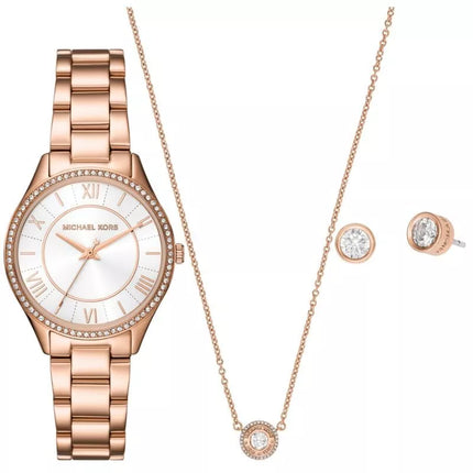 Michael Kors Lauryn Moterų Laikrodis ir Papuošalai MK4850SET + Dėžutė