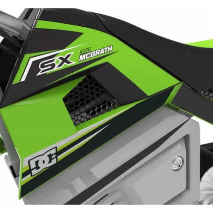RAZOR SX350 Elektrinis bekelės motociklas - žalias
