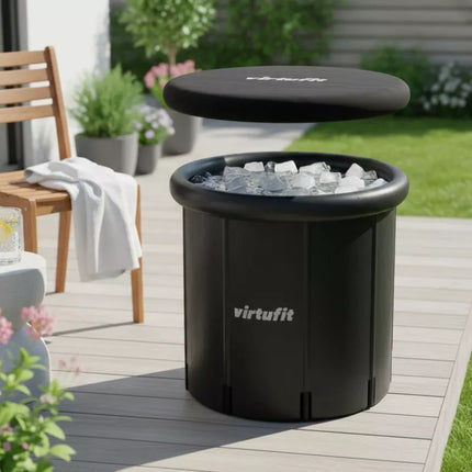VIRTUFIT ICE BATH XXL - 375 LITERS - ANTHRACITE - WITH ACCESSORIES