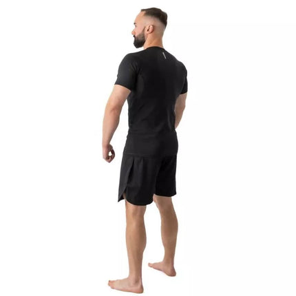 Rashguard, juoda, trumpos rankovės, BlackRS - S