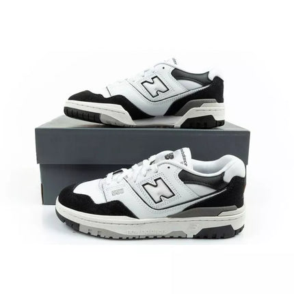 New Balance 550 youth sports shoes sneakers leather fashionable black white