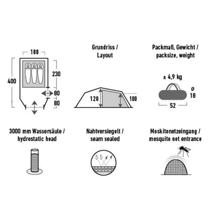 High Peak Falcon 3 palapinė 10329