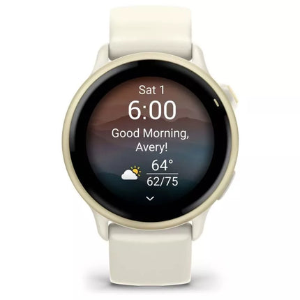 Garmin Vivoactive 6 42mm Kaulinis/Mėnulio auksas laikrodis