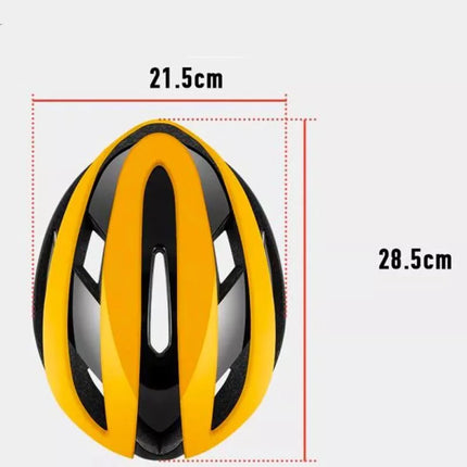 Rockbros 10110004005 bicycle helmet, size L - yellow and black