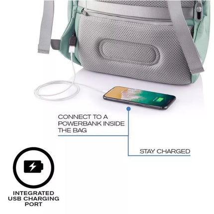 XD DESIGN ANTI-THEFT BACKPACK BOBBY SOFT GREEN P/N: P705.797