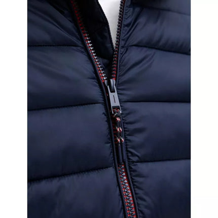 Jack&Jones men's down jacket JJEBRADLEY LIGHT PUFFER HOOD NOOS 12280970 SKY CAPTAIN