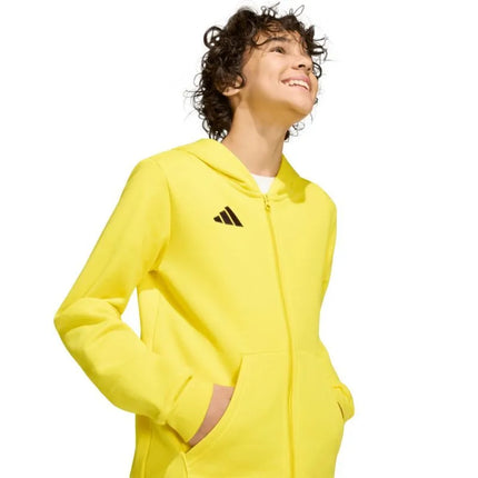 adidas Entrada 26 Full Zip Hoodie Yellow KH1777