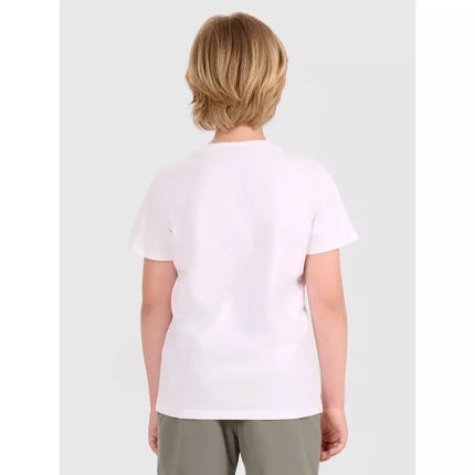 Boys' t-shirt with print 4F 4FJWAW25TTSHM2417-10S