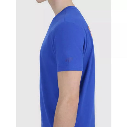 Men's regular printed T-shirt 4F 4FWSS25TTSHM2239-36S