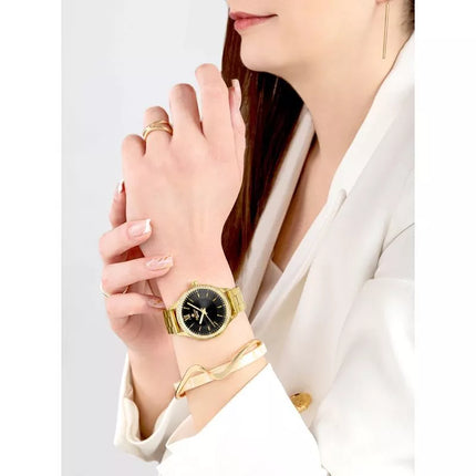 Giewont Sapphire Gold Black Women's Watch GW1140-B4