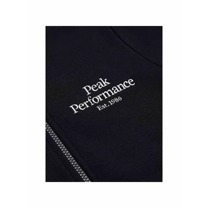 Peak Performance Vaikiškas Originalus Užtraukiamas Džemperis su Gobtuvu Juodas