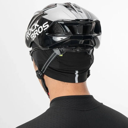 Dvipusė žieminė dviratininko kepurėlė Rockbros M015, dydis 54-61 cm – juoda