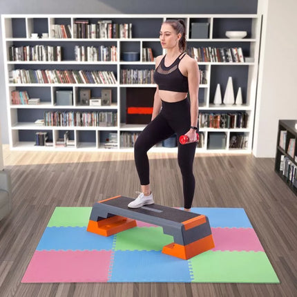 Multipack One Fitness MP10 puzzle mat green-blue-red 9 pieces 10 mm