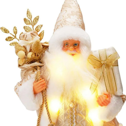 DECORATIVE SANTA CLAUS 30 CM GOLD