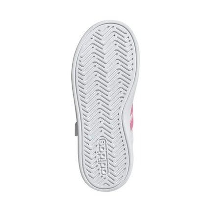Adidas Grand Court 3.0 kids' shoes white and pink JP9371