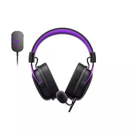 Havit H2002+U Žaidimų ausinės (Juodos ir Violetinės)