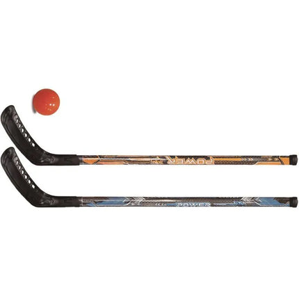 POWER STREET FLOORBALL SET 2 STICKS AND BALL