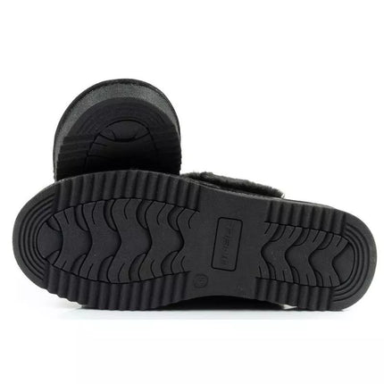 O'neill Pomnio women's slippers, insulated slip-on slippers, fashionable, warm, black