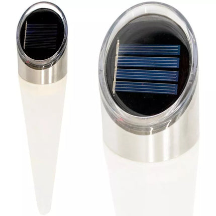 SOLAR LAMP PATHWAY 4LED 2 COLORS 32.5CM