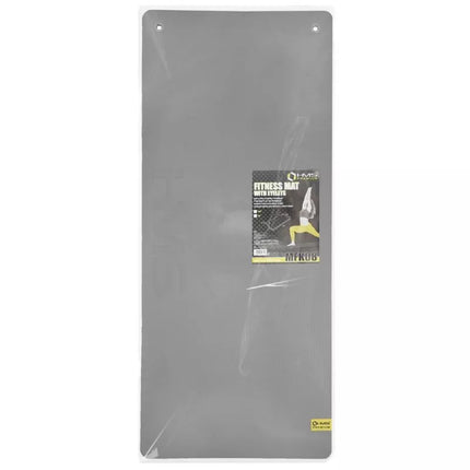 Pilkas sporto salės fitneso kilimėlis su skylutėmis, HMS Premium MFK08