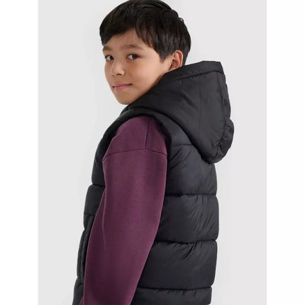Children's down vest with synthetic filling 4F 4FJRAW25TVJAU331-20S