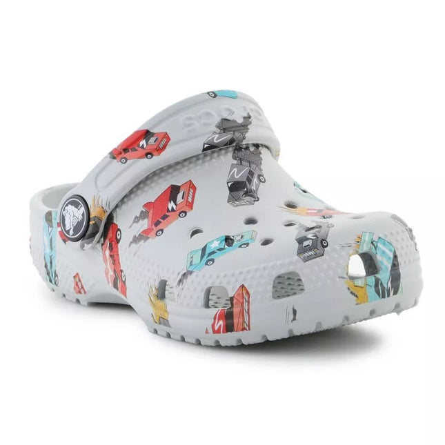 Šlepetės Crocs Classic Race Cars Graphic Jr 210992-1NN