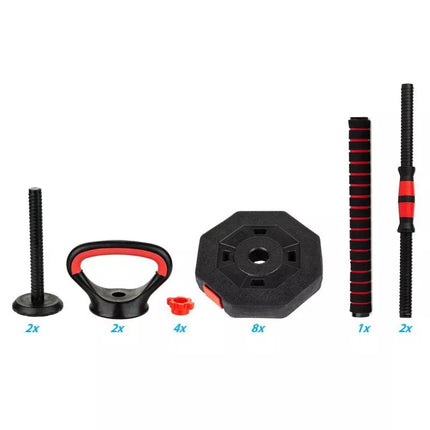 COMPOSITE Dumbbell KETTLEBELL 4IN1 20KG ENERO FIT