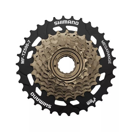 SHIMANO laisvos eigos žvaigždžių blokas MTB FTZ500 TOURNEY 7 greičių