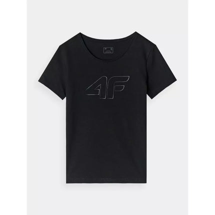 Slim T-shirt with print for women 4F 4FWMM00TTSHF1846-20S