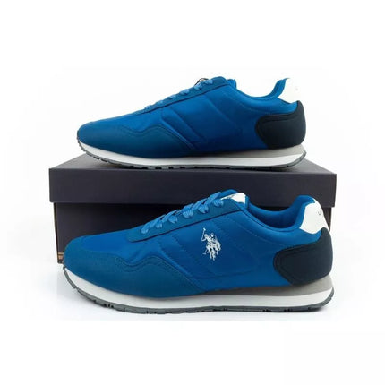US Polo Assn sports shoes sneakers men's fashionable comfortable blue