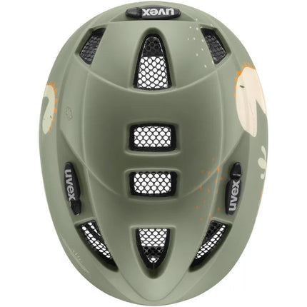 Vaikiškas dviratininko šalmas UVEX Kid 2 CC, 46-52 cm, šalavijų žalia