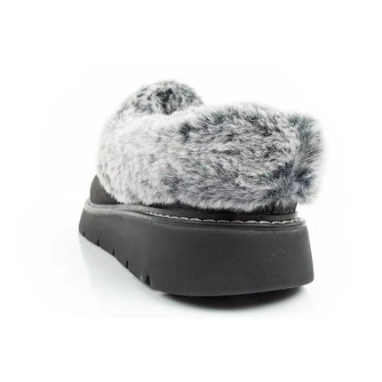 Skechers Cozy Blend moteriški šlepečių tipo batai, apšiltinti įsispiriami sportbačiai