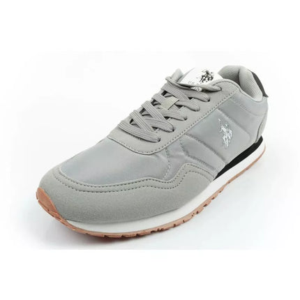 US Polo Assn sports shoes sneakers men's fashionable comfortable gray
