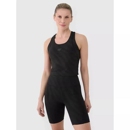Women's quick-drying training crop top 4F 4FWSS25TFSLF413-20S