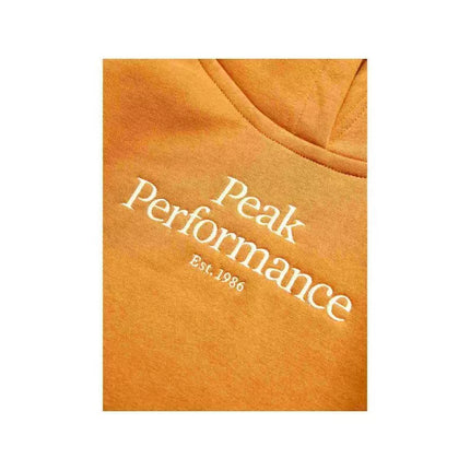 Vaikiškas Originalus Džemperis Su Gobtuvu Oranžinis Peak Performance