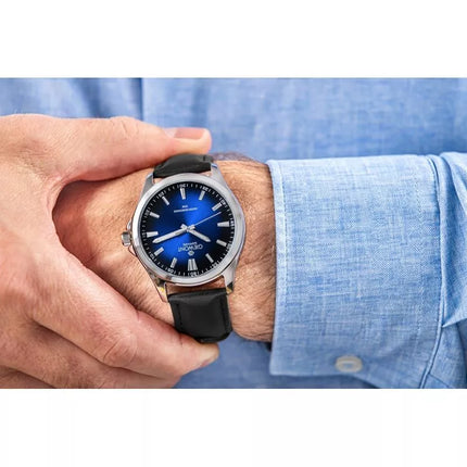 Giewont Elegance Sapphire Men's Watch Black and Blue GW5160-A3