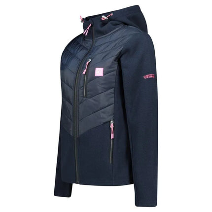 Geographical Norway Tulka Navy Db Lady 0124 tamsiai mėlynas moteriškas flisinis džemperis (WZ6442F/GN-Navy)