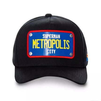 Capslab Superman Metropolis City DC Black Baseball Cap - FG/DC2/1/CAS/SUP1