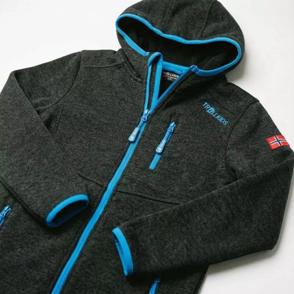 Trollkids vaikiška Jondalen XT striukė, Atlanto vandenyno spalvos (Jr 222-605), flisinis džemperis