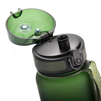 Meteor 650 ml sportinis butelis tamsiai žalias