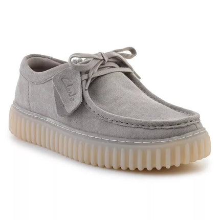Clarks Torhill Lo 26182810 Šviesiai pilkas zomšas